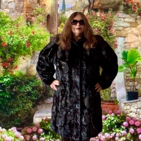 2X Mink Fur Parka Coat Quilted Liner 50”Bust😍EXCL - Picture 6 of 14